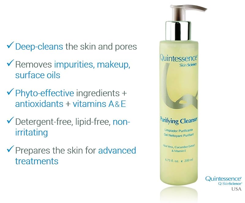 Purifying Cleanser by Quintessence – Daily Facial Cleanser for Deep Pore Cleansing