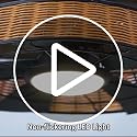 FELCO 20" Plug in Outdoor Gazebo Ceiling Fan with Light, Hook and