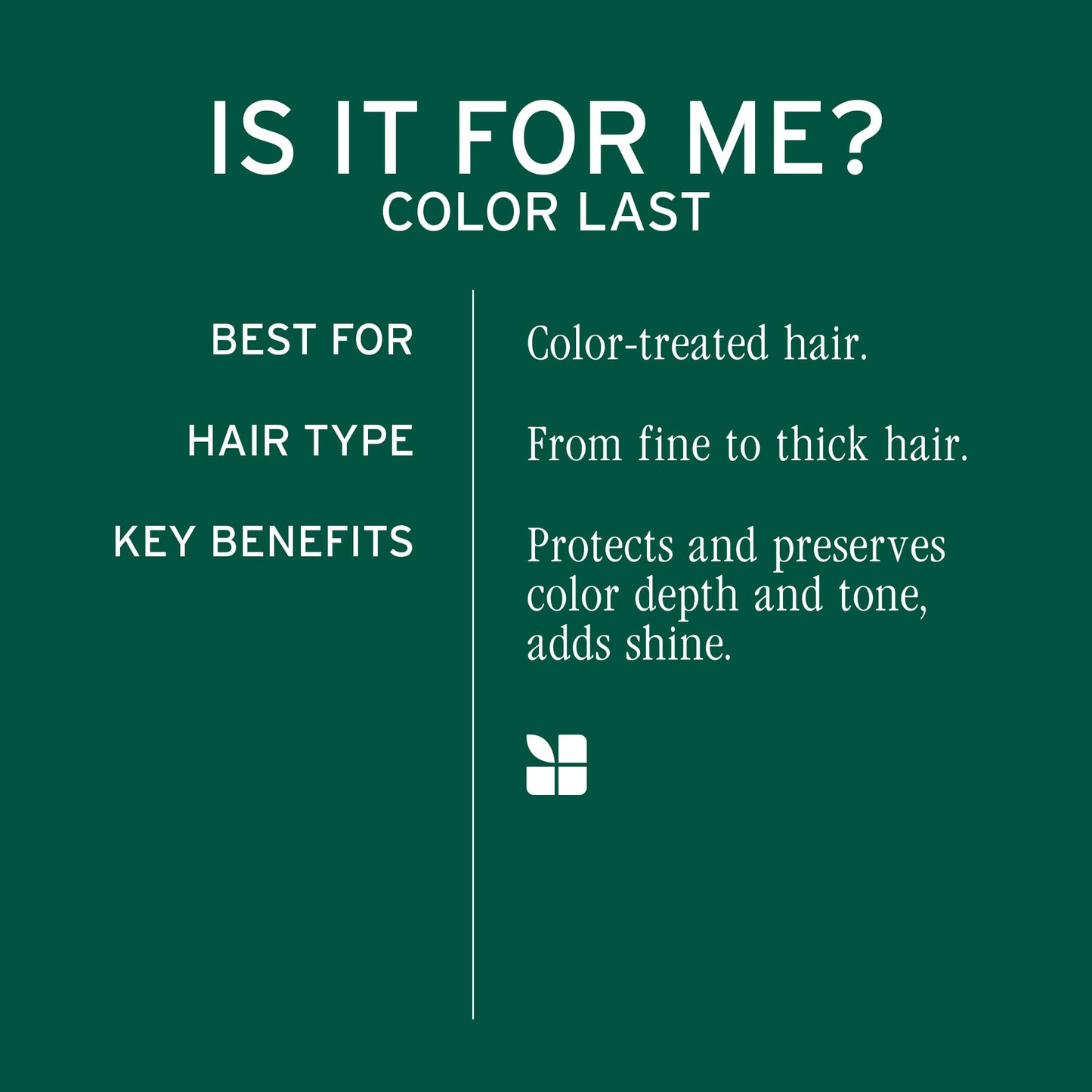 Biolage Color Last Conditioner | Color Safe Conditioner | Helps Maintain Depth & Shine | For Color-Treated Hair | Paraben & Silicone-Free | Vegan| Cruelty Free | 33.8 Fl. Oz