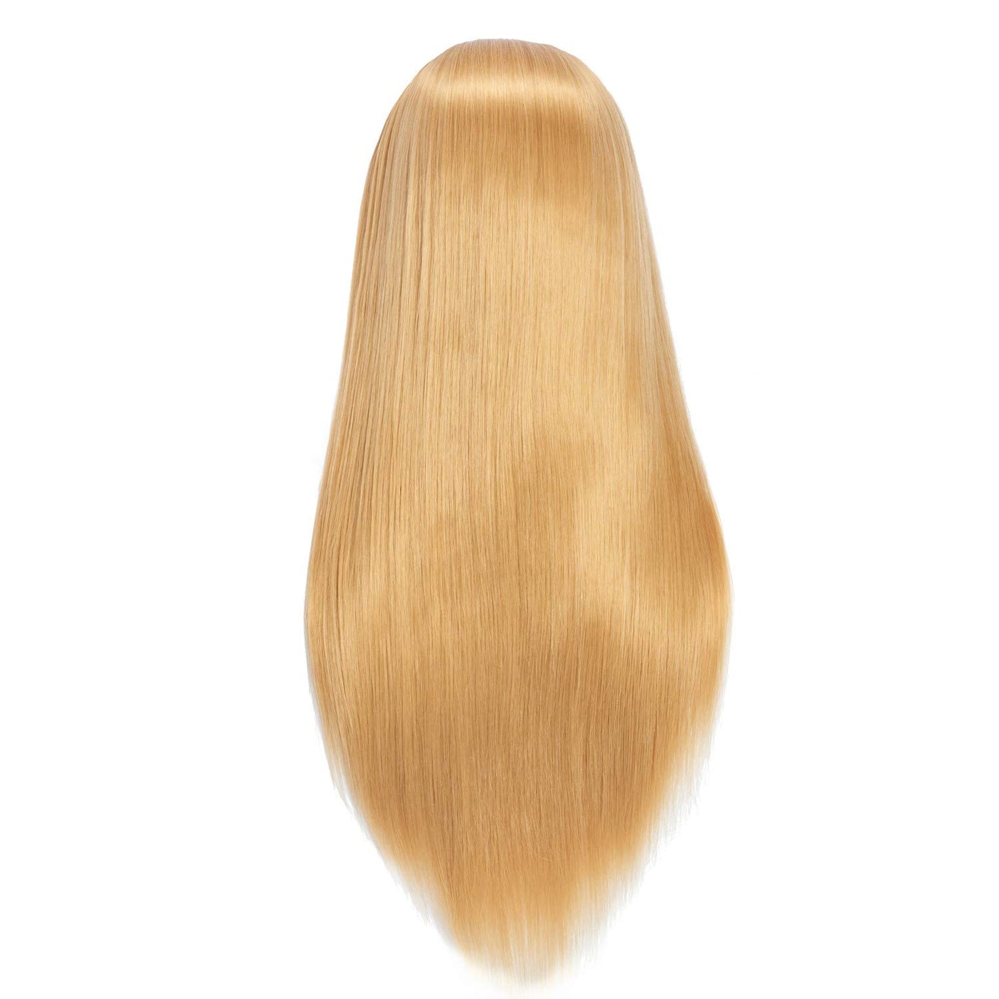 Headfix 26"-28" Long Hair Mannequin Head Synthetic Fiber Hair Hairdresser Practice Styling Training Head Cosmetology Manikin Doll Head with Clamp (6F1919W2720)