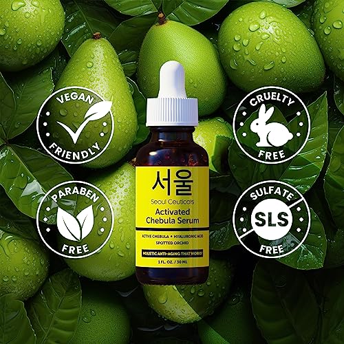 Korean Anti-Aging Serum with Chebula & Hyaluronic Acid - 1oz | SeoulCeuticals