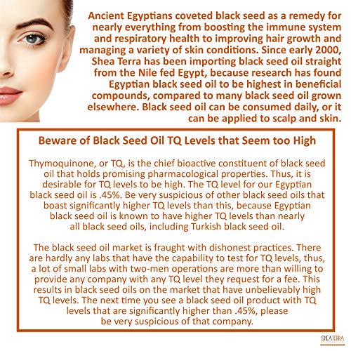 Organic Black Seed Oil for Skin Hair & Scalp - Cold-Pressed 3.38 oz