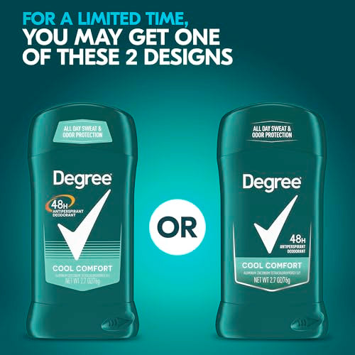 Degree Men Cool Comfort Antiperspirant Deodorant Stick - 2.7 oz. Pack of 6