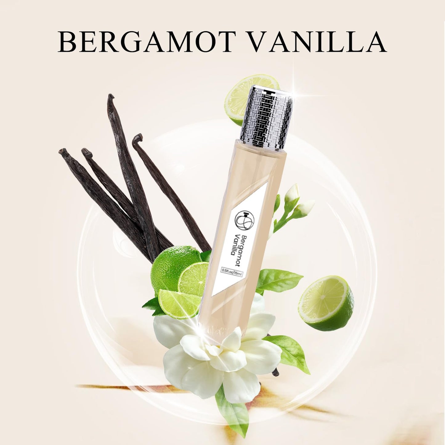 AUREMIST Pheromones Perfumes for Women, Bergamot Vanilla Perfume, Sweet Long Lasting Travel Size Perfume 0.5 fl.oz, Eau De Parfum Enhanced Scents Pheromone Perfumes (Bergamot Vanilla)