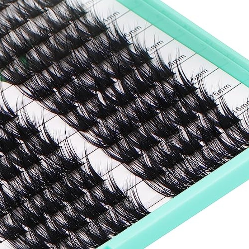 BODERMINCER D Curl 280pcs 10-12-14-16mm Lash Clusters Wispy Eyelash Clusters With Soft Thin Band Cluster Eyelash Extensions Natural Volume Lash Extensions,DIY Individual Lashes Clusters (M03#)