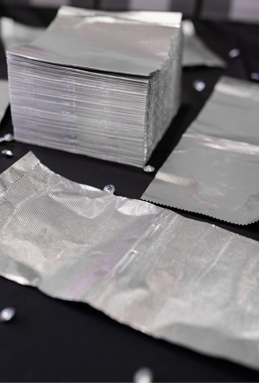 Hair Salon Pop Up Foils, 5"x10.75", 500 Sheets, Thicker Foil, Diamond Texture