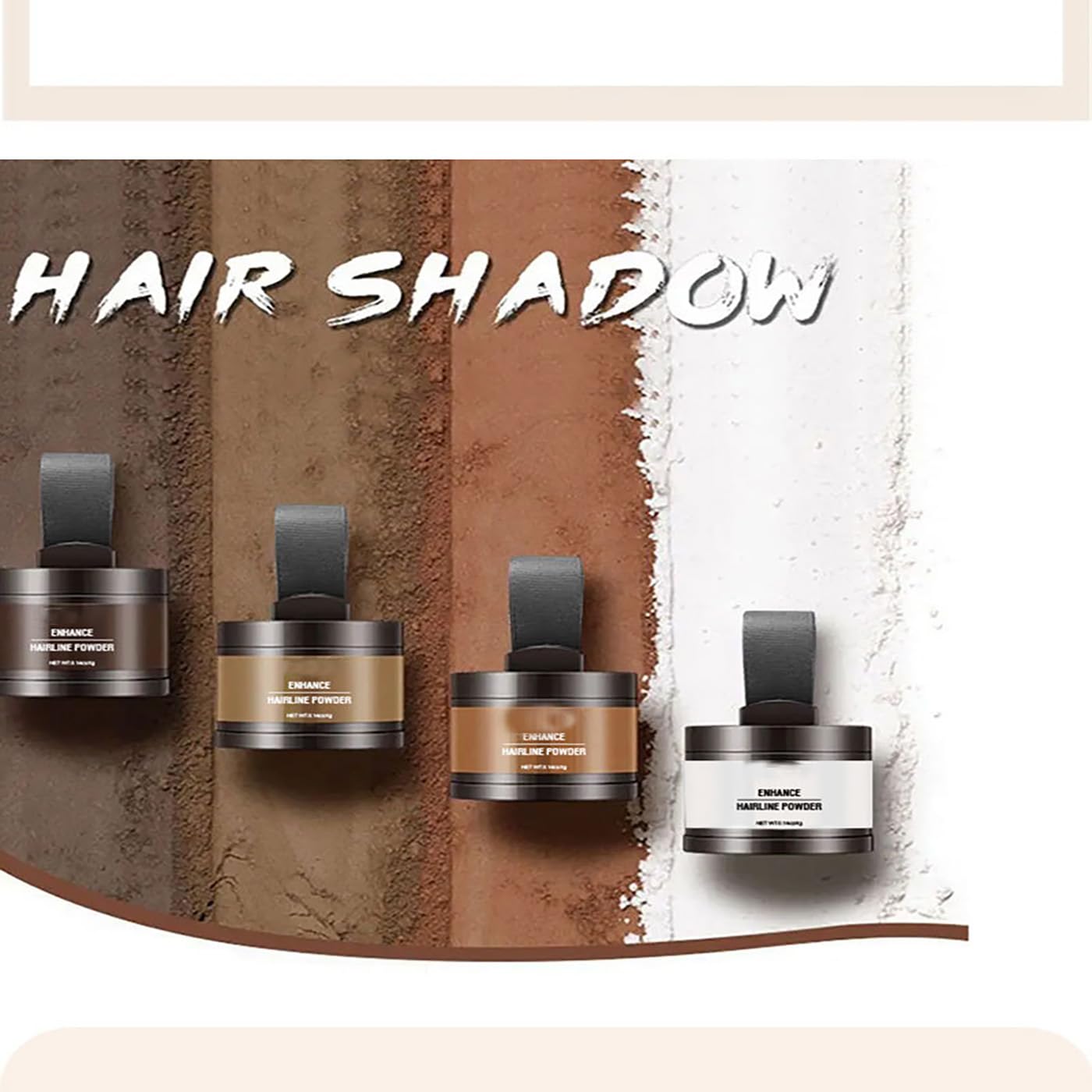 Instant Hair Powder, Hair Powder for Women and Men, Fills in Hairline, Easy to Apply and Color(Hazel Brown)