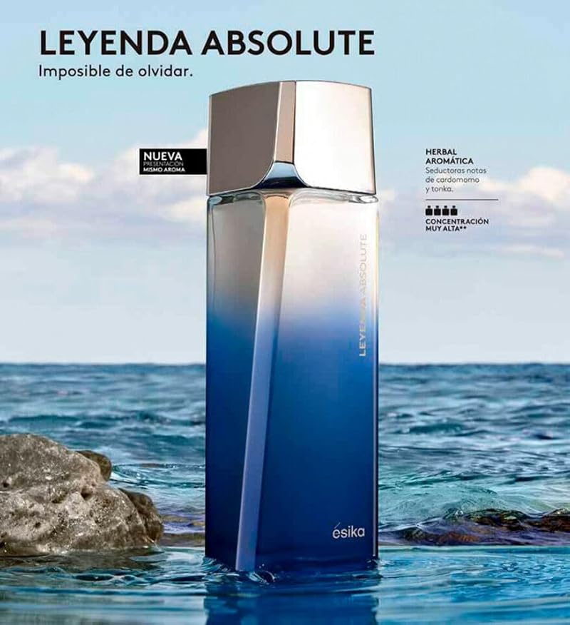Esika Leyenda Eau de Perfume 100ml for Men - Herbal Woody Fragrance