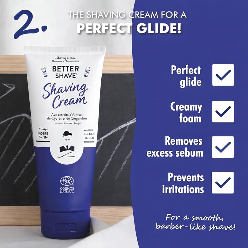 Monsieur Barbier Super Daddy Shaving Gift Set for Men – Full Razor, Brush, Pre-Shave, Shaving Cream & After Shave