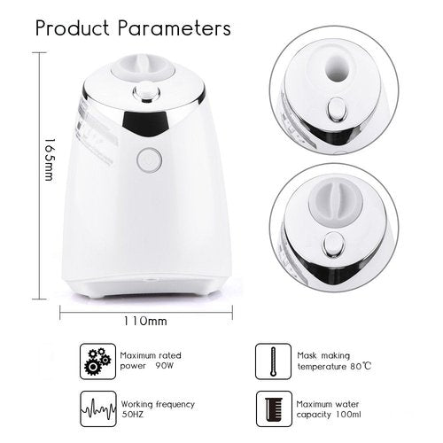 Face Mask Maker Facial Mask Machine with 32 Counts Collagen Pills Make Your Own Face Mask Kit Home Automatic DIY Face Mask Maker Machine, Face Mask Maker Kit, Facial Cream Maker Gifts for Women