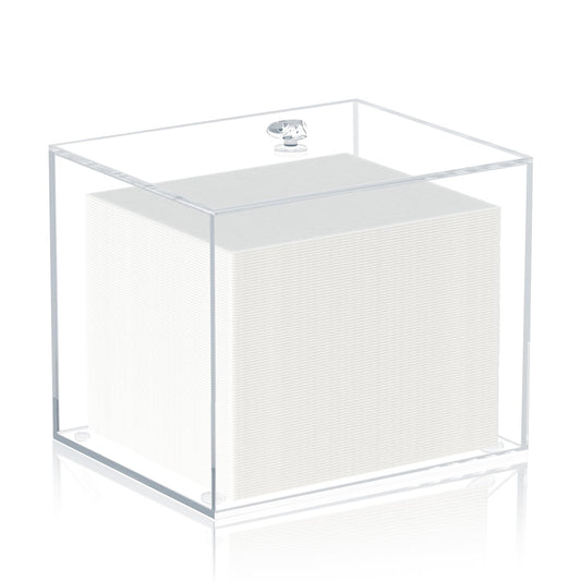 JHJFRAWY Disposable Face Towels Holder for Clean Skin Club, Acrylic Container Box, Bathroom Storage, Organizer (Towels Not Included)