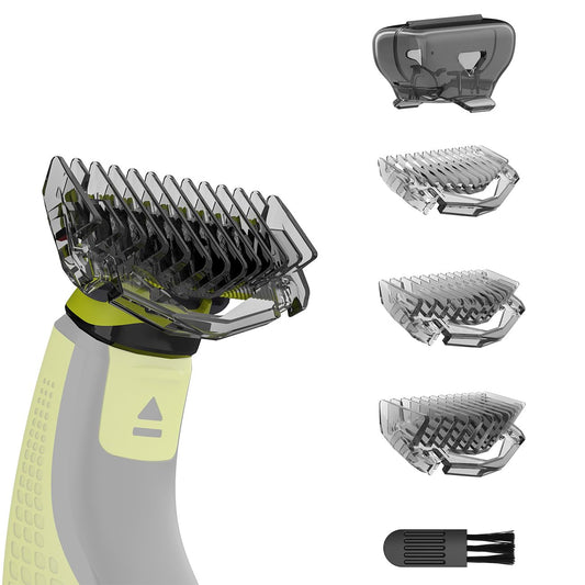 KIONCARE Guards Kit,1/3/5mm Guide Combs and Protective cap Fit for Philips Norelco OneBlade Handles