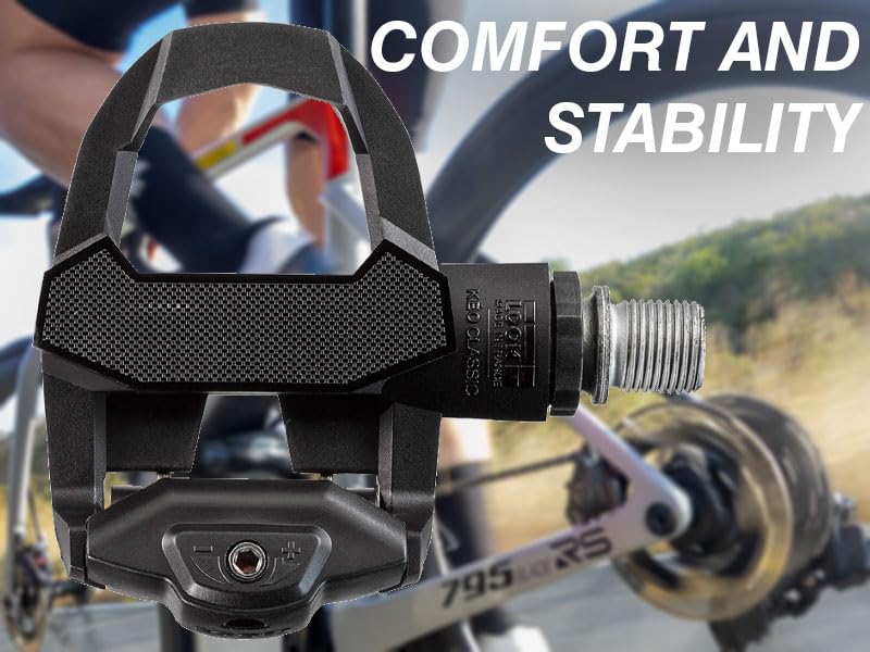 Bicycle Pedals Keo Classic 3 Clipless Pedals - Black, 400mm² Platform, Adjustable Tension