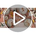 Autumn Favorites 10-Piece Hanging Ornament Set - Fall Decor, Porcelain