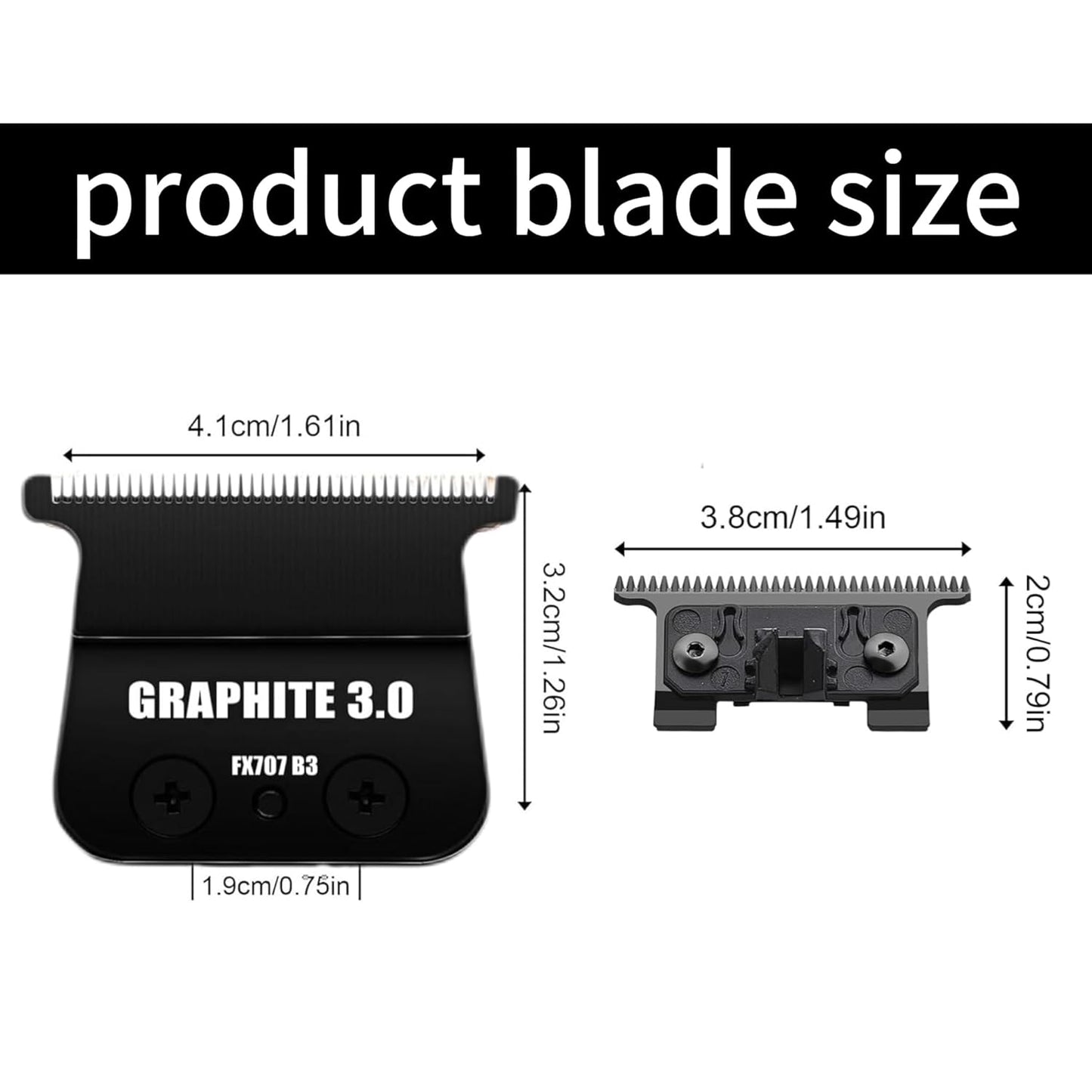 BaByliss PRO FX707Z Replacement Trimmer Blades for FX787 & FX726 - DLC 2.0 (1 Pc)