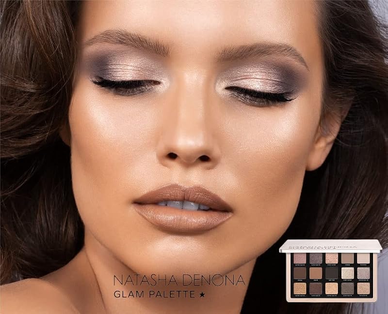 Natasha Denona Glam Eyeshadow Palette - 15 Neutral & Cool Shades for Versatile Looks