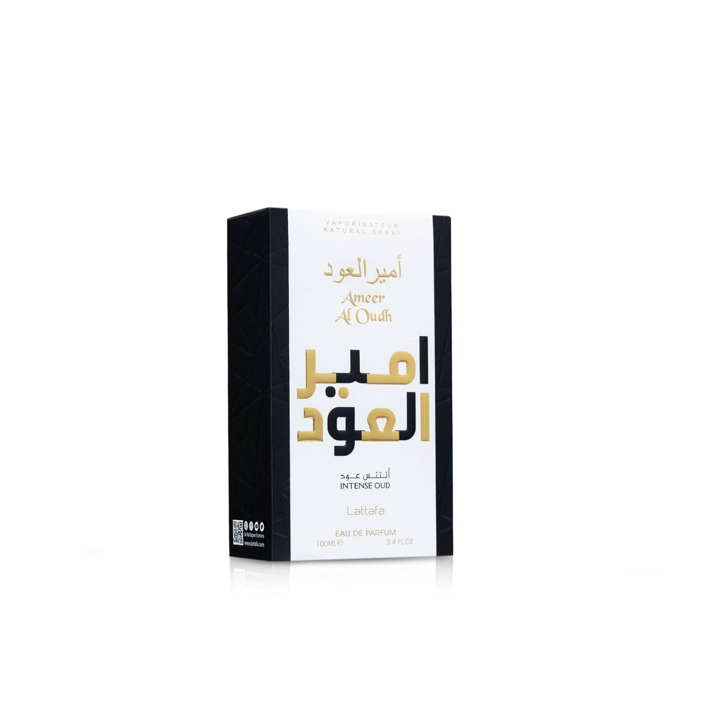 Lattafa Ameer Al Oud Intense Oud for Unisex Eau de Parfum Spray, 3.4 Ounce