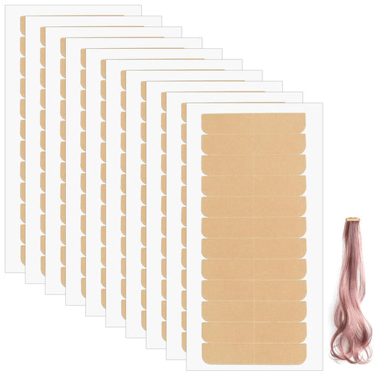 Tucnoeu 120pcs Adhesive Replacement Tape for Hair,Hair Extension Tape,Extensions Invisible Waterproof Double Sided Hair Tape,Tape in Human Hair Extensions Wig Tape Beauty Tools(Skin)