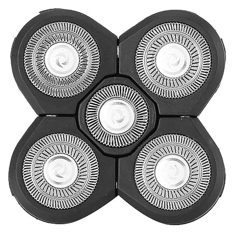 Head Shaver Replacement Heads, RAZOWISE 5D Blades Shaver, Men's Electric Shaver Replacement Heads
