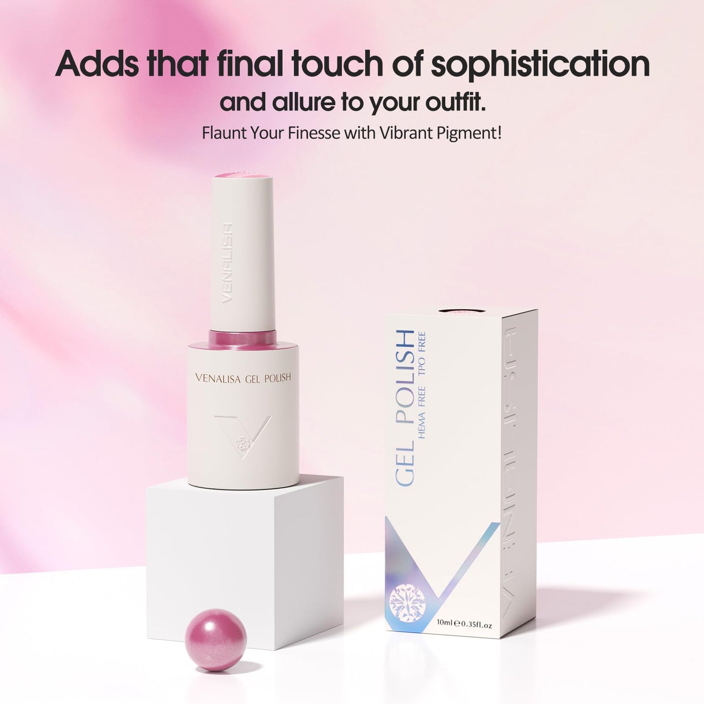 VENALISA Cat Eye Gel Nail Polish 1 Pcs 10ML Shimmer Pink Glitter Magnetic Gel Polish Soak Off Salon Manicure DIY at Home Nail Art For Girls Women