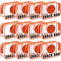 12 Pcs Basketball Snack Bags for Team Gifts Basketball Goodie Treat Candy Pouch Bags Clear PVC Waterproof with Zipper Party Favors for Team Ground Birthday Gifts Sport Supplies