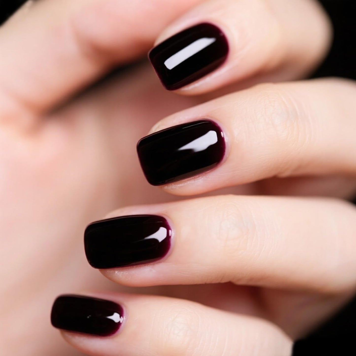 NEEXUAAN Red Jelly Nail Polish, Cherry Red Quick Dry Nail Polish, No UV Lamp Needed, Streak Free Fingernail Polish for Salon Manicure and Nail Art DIY at Home, 0.35 fl oz