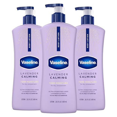 Vaseline Intensive Care Calm Healing Body Lotion 20.3 oz Pack of 3 for Dry Skin