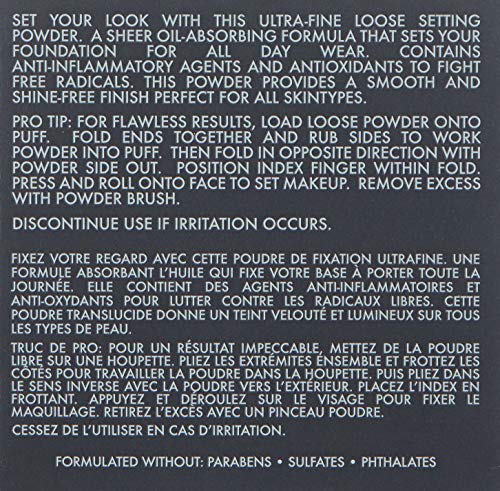 Cinema Secrets Ultralucent Setting Powder Warm Light Talc-Free Loose Mineral Makeup