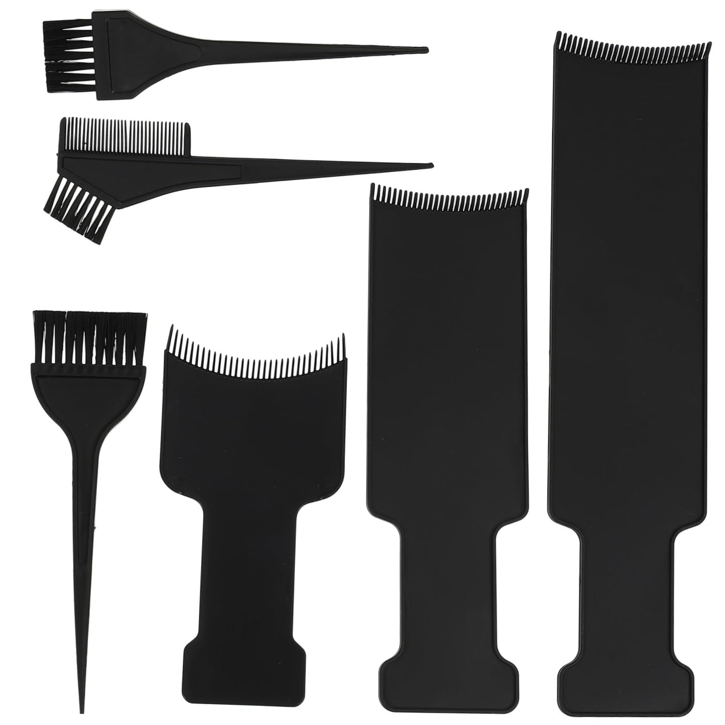 Beatifufu Hair Dye Tools 6 Pcs Hair Coloring Kit Highlights Plate Easy to Use for Home Salon