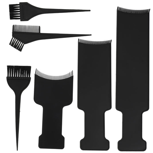 Beatifufu Hair Dye Tools 6 Pcs Hair Coloring Kit Highlights Plate Easy to Use for Home Salon