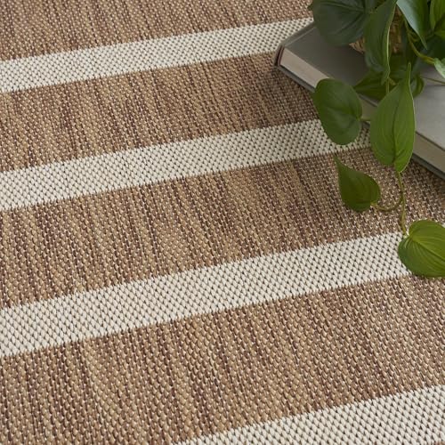 Nourison Positano Indoor Outdoor Rug 7' x 10' Jute Ivory