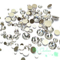 144 Pcs Clear Austrian Flatback Rhinestones for Crafts and Embellishments