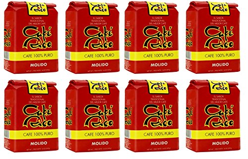 Cafe Rico Ground Coffee Medium-Dark Roast 14oz Bag - Pack of 8 - Unflavored