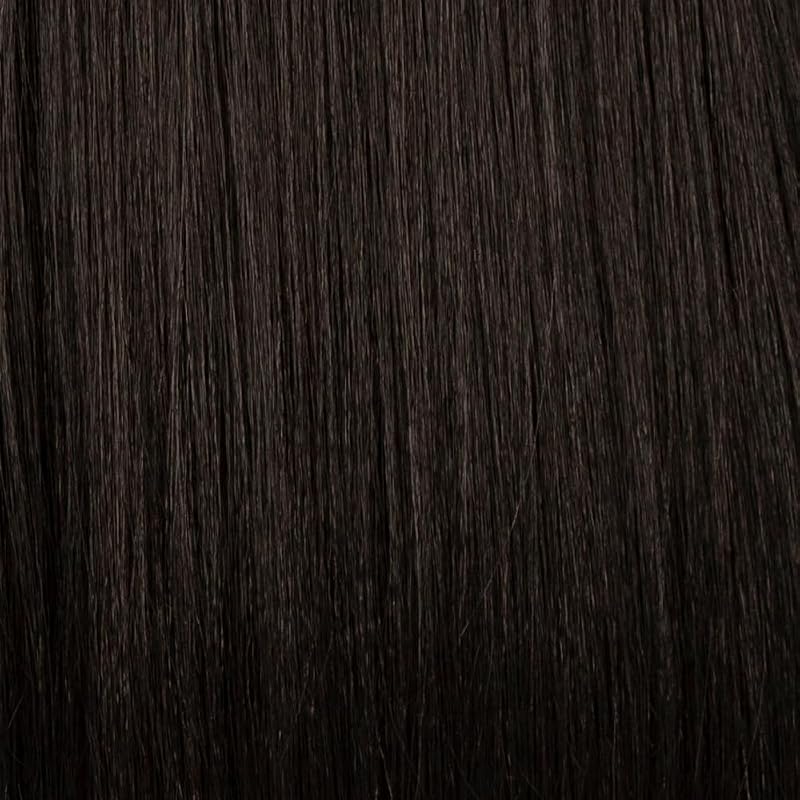 BP-ARIA Vivica A. Fox Bang & Pony Layered Body Curl Ponytail with Side-Swept Bang 16in - Off Black 1B