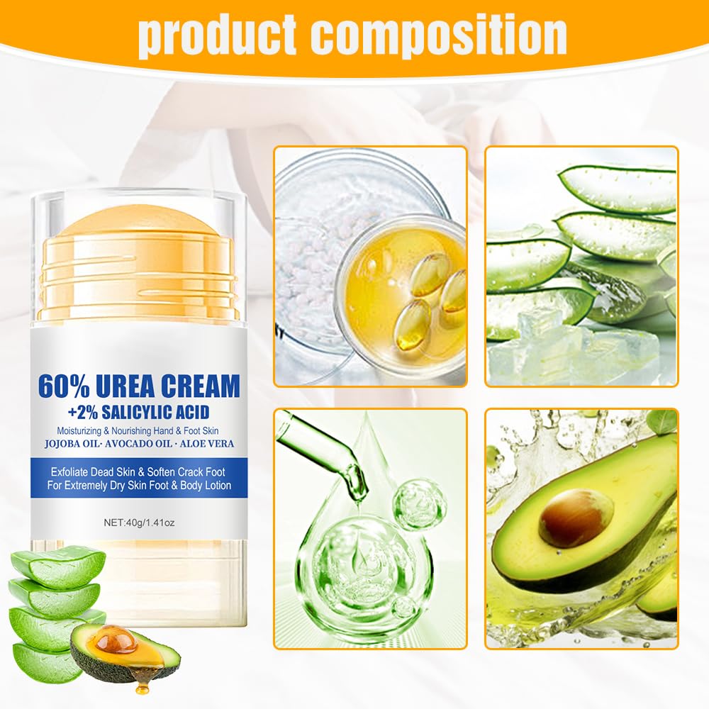 Hydrating and Anti-Cracking Foot Cream, 2025 Moisturising and Relieves Cracking and Dryness Foot Cream, Hand and Foot Repair Cream for Daily Care Callused, Feet, Knee, Elbow (2)