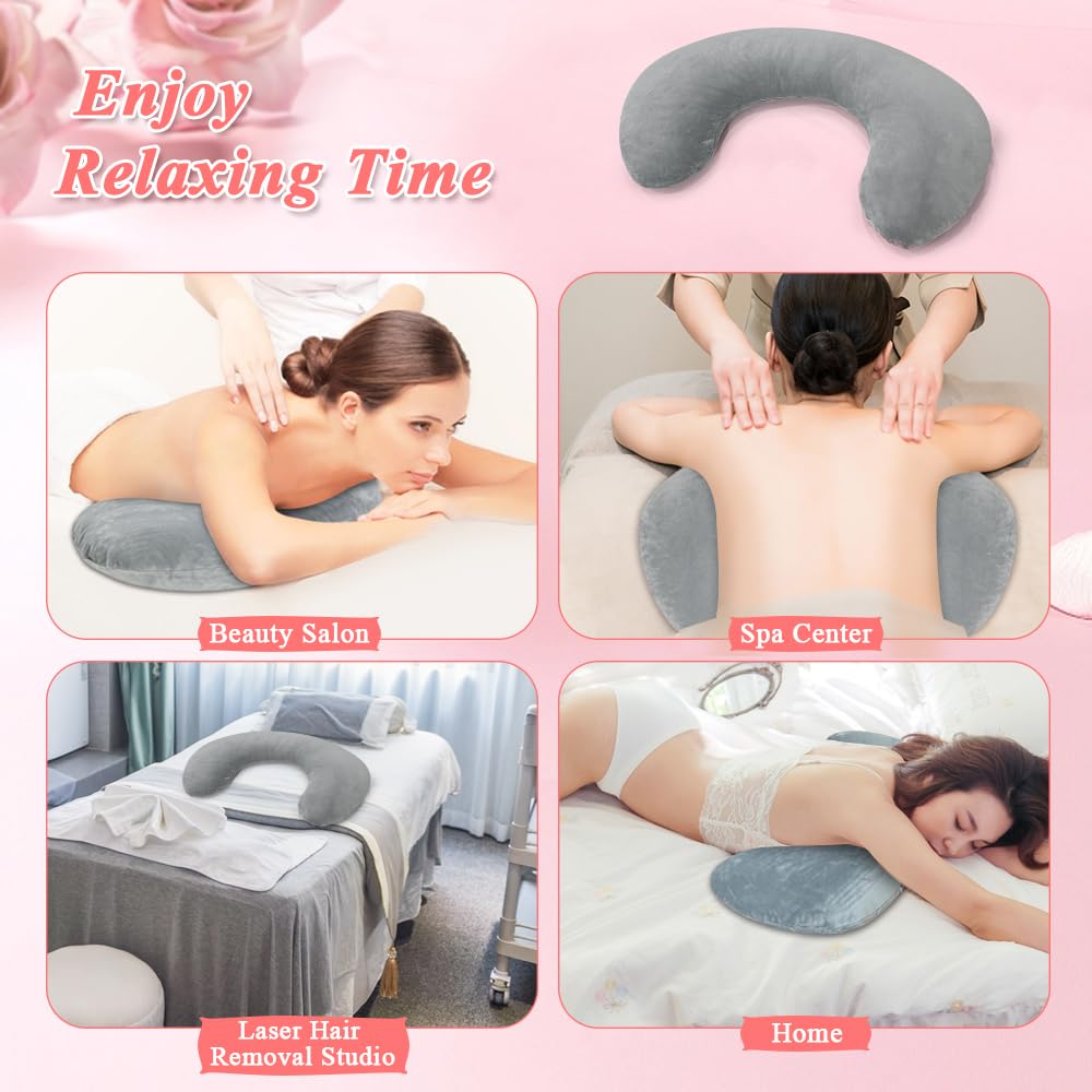 KAAMOS Breast Pillow for Massage Table Massage Breast Bolster Pillow for Sleeping Massage Wedge Bolster Stomach Sleepers Chest Pillow Breast Support Pillow Feminine Massage Pad for Spa Salon