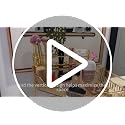 Crystal Silver Corner Bathroom Counter Organizer 2-Tier Vanity Storage with Brush Holder