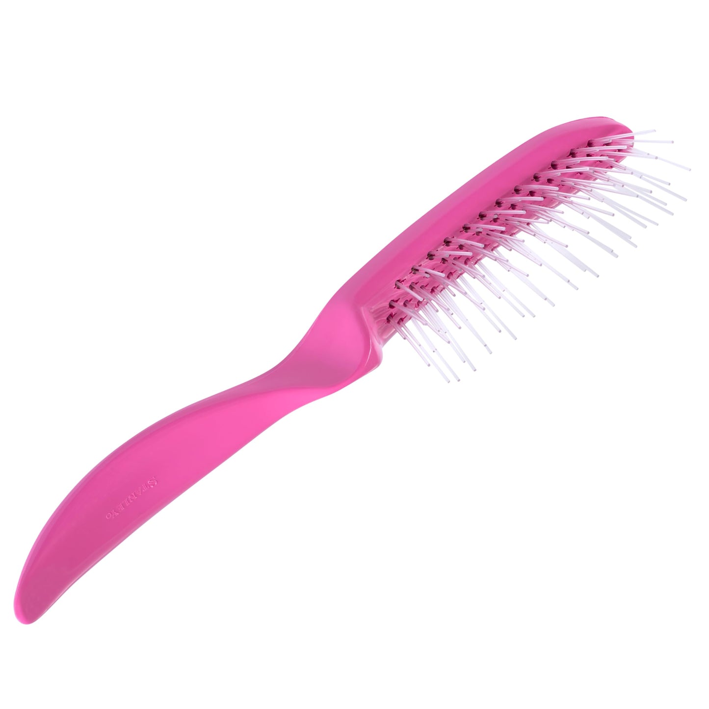 Stanley Home Products Essentials Style Glider Hairbrush – Detangles - Use on Wet or Dry Hair - Acute Bristles (Pink)