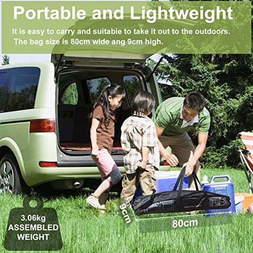 100 Inch Outdoor Projector Screen with Stand, HD 4K Portable Indoor/Outdoor Movie Projection Screen