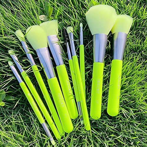 FERYES Travel Makeup Brush Holder & Silicone Makeup Brush Bag