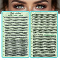 Wispy Lash Clusters 640pcs Eyelash Cluster Extensions 30D+40D Curl Individual False Eyelashes 9-16mm Natural Fluffy Mink Lash Clusters Extension Kit