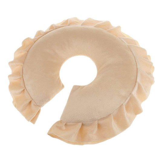 KODORIA U Shaped Neck Cushion Spa Salon Massage Table Cradle Face Pillow Neck Head Cushion Travel Flight Neck Pad - Light Brown