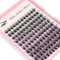 DIY 120Pcs Cluster Lashes C Curl Natural Look Mixed Size False Eyelashes Volume Eyelash Extension Dramatic Eyelash Makeup Tools (14/16/18mm)