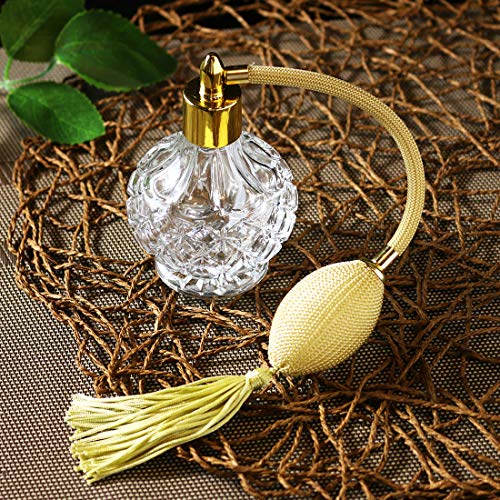 H&D Hyaline & Dora 80ml Clear Refillable Perfume Bottles Pack of 2 - Elegant Glass Spray Containers