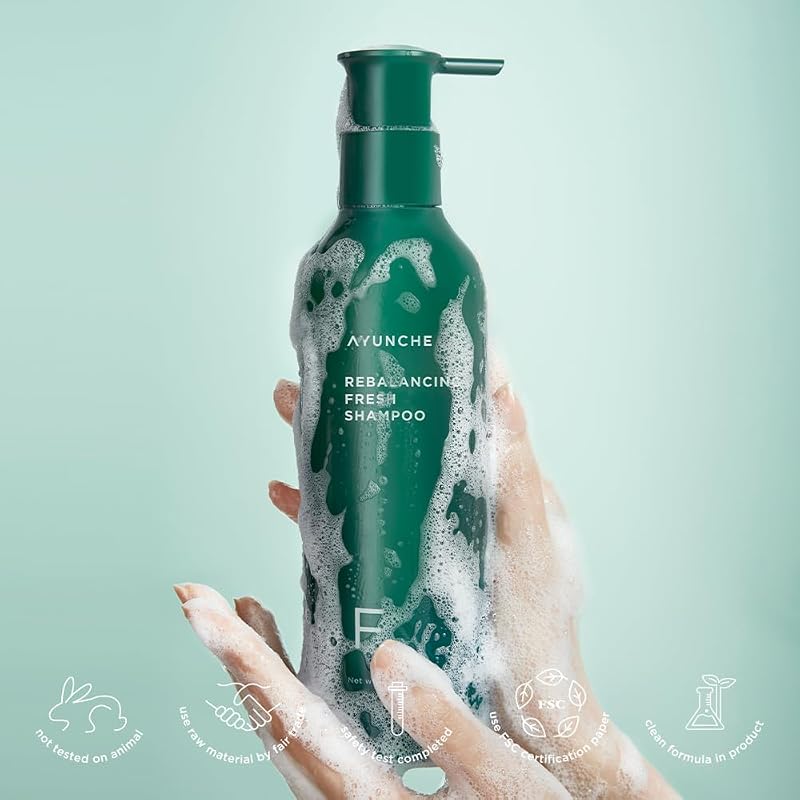 AYUNCHE Rebalancing Scalp Shampoo - Regrowth Cooling, 11 fl oz
