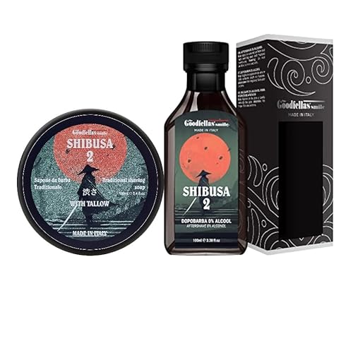 The Goodfellas' smile, Shibusa Tallow Shave Soap and Afltershave Splash Bundle, Made in Italy