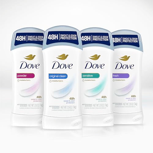 Dove Powder Invisible Solid Antiperspirant Deodorant 2.6 oz Pack of 6 - Women