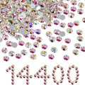 Beadsland Crystal AB Flat Back Rhinestones Bulk SS16 14400pcs - Jewelry Nails Crafts