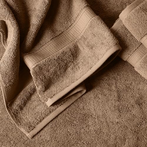 Egyptian Cotton 6-Piece Towel Set - Latte Ultra Plush & Absorbent