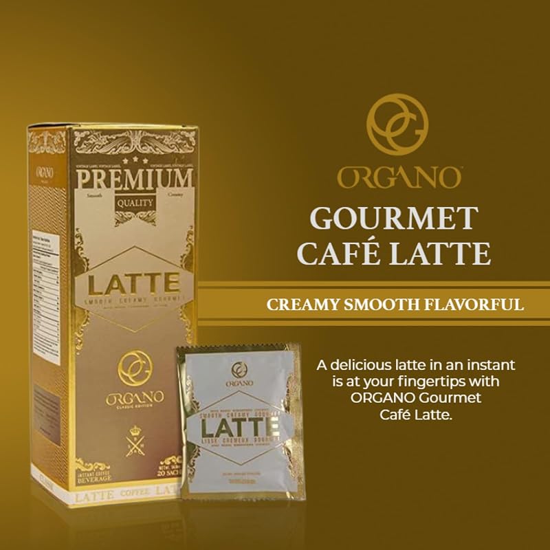Gourmet Cafe Latte with Ganoderma Lucidum – 40 Sachets, 2 Boxes